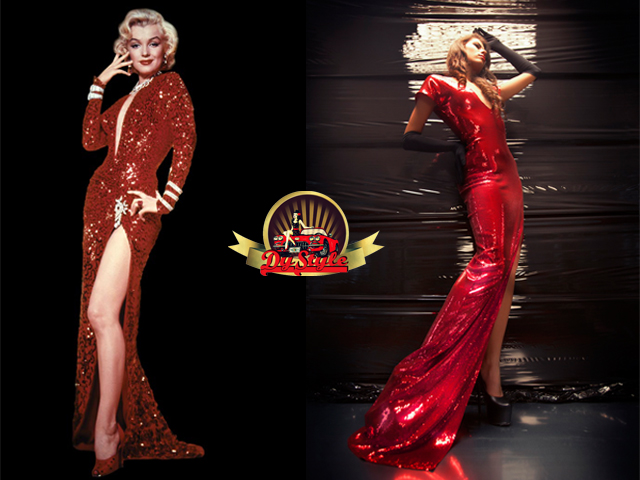 Marilyn Monroe Red Dress By Dystyle Retropin Up Blog By Dystyle 